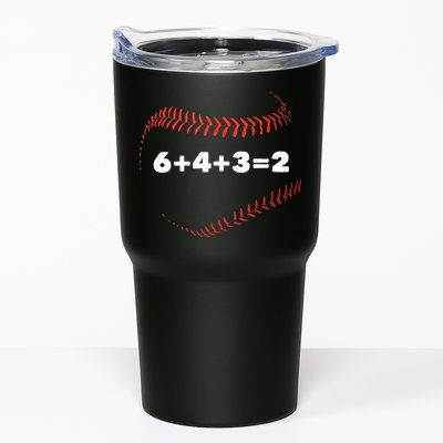 6+4+3=2 Double Play Baseball Player Gift Baseball Saying Tumbler