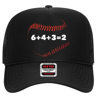 6+4+3=2 Double Play Baseball Player Gift Baseball Saying Hat