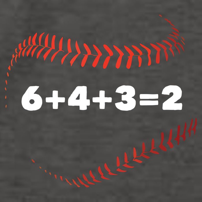 6+4+3=2 Double Play Baseball Player Gift Baseball Saying Vector Backpack