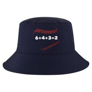 6+4+3=2 Double Play Baseball Player Gift Baseball Saying Cool Comfort Performance Bucket Hat