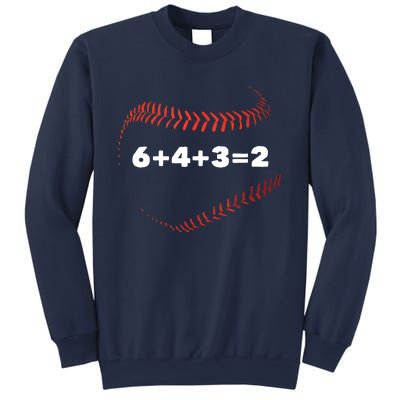 6+4+3=2 Double Play Baseball Player Gift Baseball Saying Sweatshirt