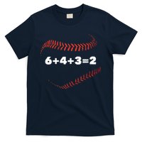 6+4+3=2 Double Play Baseball Player Gift Baseball Saying T-Shirt