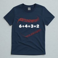 6+4+3=2 Double Play Baseball Player Gift Baseball Saying T-Shirt