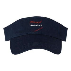 6+4+3=2 Double Play Baseball Player Gift Baseball Saying Valucap Bio-Washed Visor