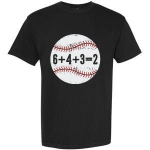 6+4+3=2 Double Play Baseball Gift for teacher day Garment-Dyed Heavyweight T-Shirt