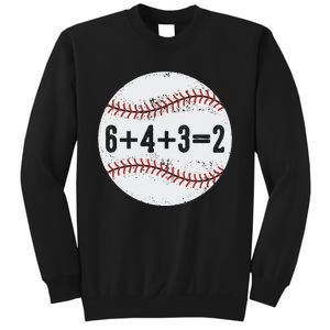 6+4+3=2 Double Play Baseball Gift for teacher day Sweatshirt