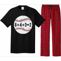 6+4+3=2 Double Play Baseball Gift for teacher day Pajama Set