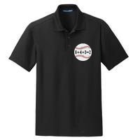 6+4+3=2 Double Play Baseball Gift for teacher day Dry Zone Grid Polo