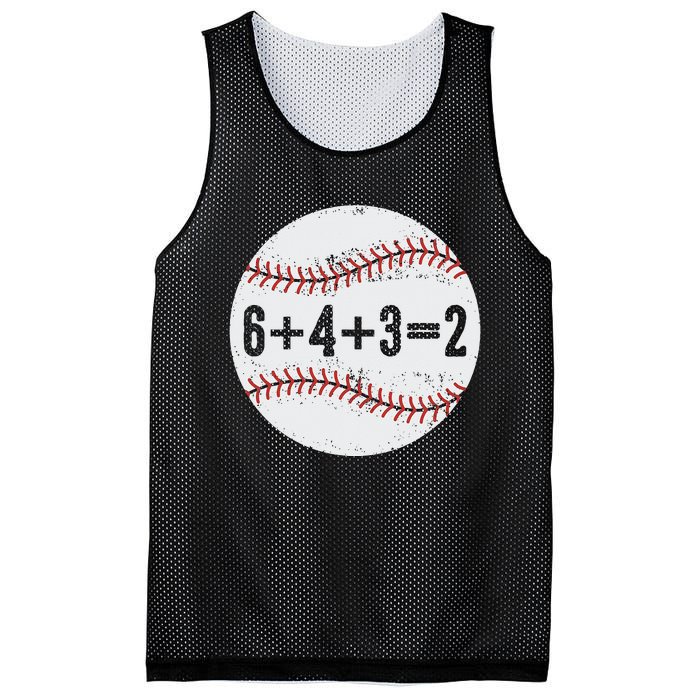 6+4+3=2 Double Play Baseball Gift for teacher day Mesh Reversible Basketball Jersey Tank