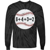 6+4+3=2 Double Play Baseball Gift for teacher day Tie-Dye Long Sleeve Shirt