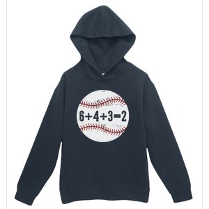 6+4+3=2 Double Play Baseball Gift for teacher day Urban Pullover Hoodie