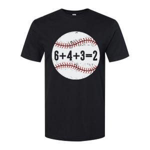 6+4+3=2 Double Play Baseball Gift for teacher day Softstyle CVC T-Shirt