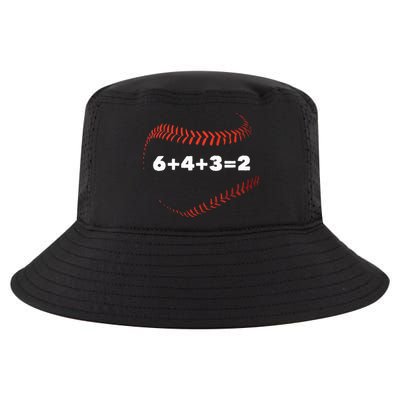 6+4+3=2 Double Play Baseball Player Gift Baseball Saying Cool Comfort Performance Bucket Hat