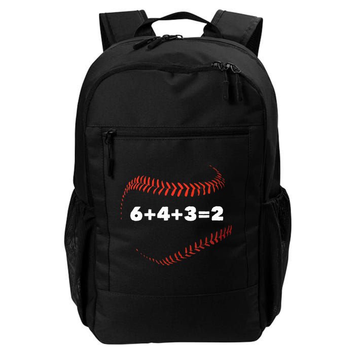 6+4+3=2 Double Play Baseball Player Gift Baseball Saying Backpack