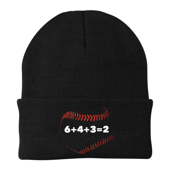 6+4+3=2 Double Play Baseball Player Gift Baseball Saying Beanie