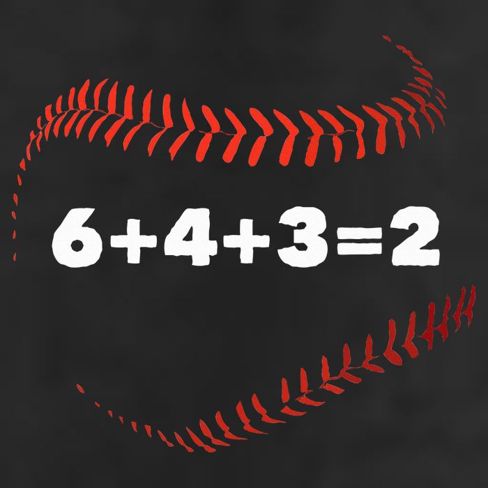 6+4+3=2 Double Play Baseball Player Gift Baseball Saying Beanie