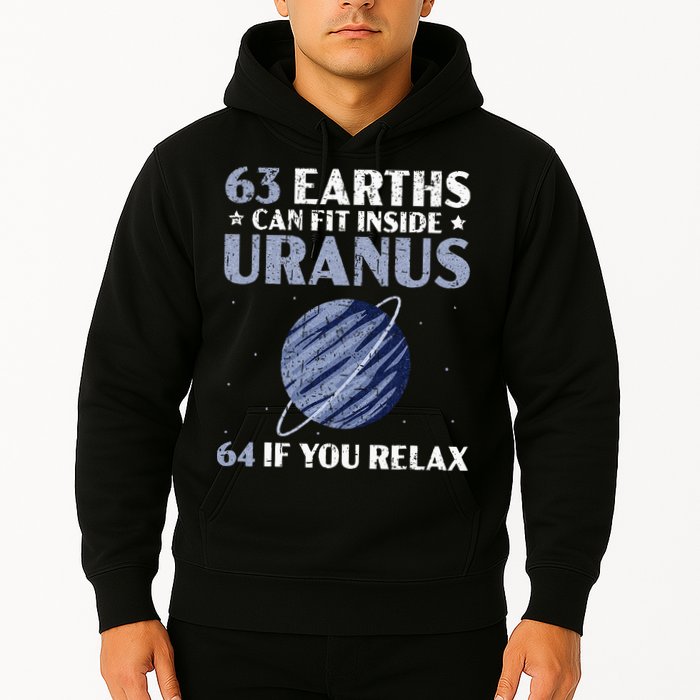 63 Earths Can Fit Inside Uranus 64 If You Relax Astronomy Hoodie