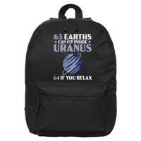63 Earths Can Fit Inside Uranus 64 If You Relax Astronomy 16 in Basic Backpack