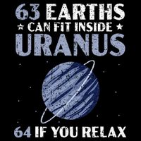 63 Earths Can Fit Inside Uranus 64 If You Relax Astronomy Sustainable Knit Beanie