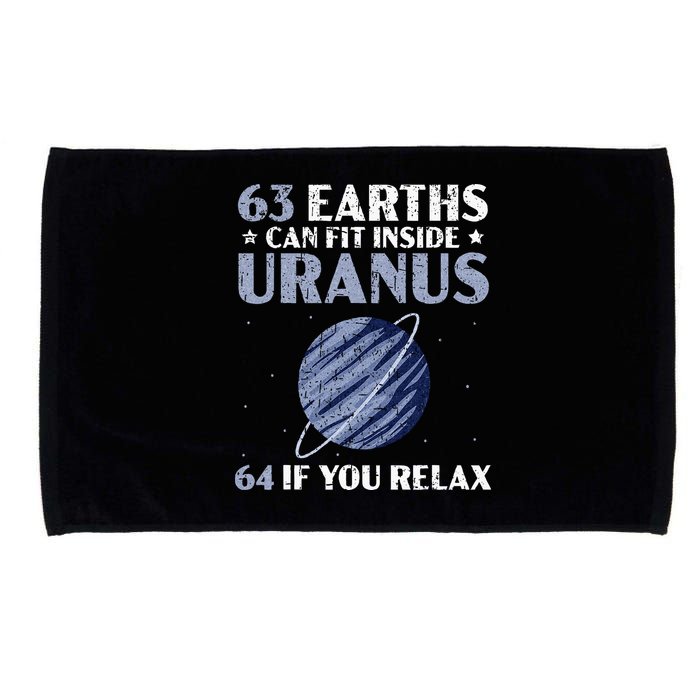 63 Earths Can Fit Inside Uranus 64 If You Relax Astronomy Microfiber Hand Towel
