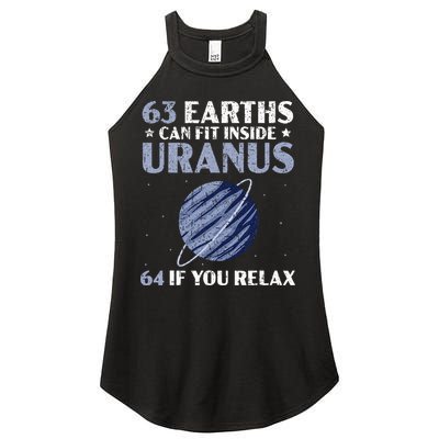 63 Earths Can Fit Inside Uranus 64 If You Relax Astronomy Women's Perfect Tri Rocker Tank