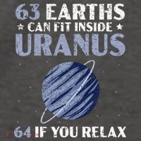 63 Earths Can Fit Inside Uranus 64 If You Relax Astronomy Vector Backpack