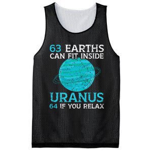 63 Earths Can Fit Inside Uranus 64 If You Relax Astronomy Mesh Reversible Basketball Jersey Tank