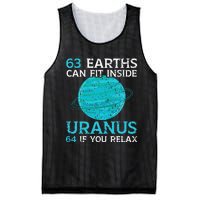 63 Earths Can Fit Inside Uranus 64 If You Relax Astronomy Mesh Reversible Basketball Jersey Tank