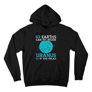 63 Earths Can Fit Inside Uranus 64 If You Relax Astronomy Tall Hoodie