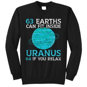 63 Earths Can Fit Inside Uranus 64 If You Relax Astronomy Sweatshirt