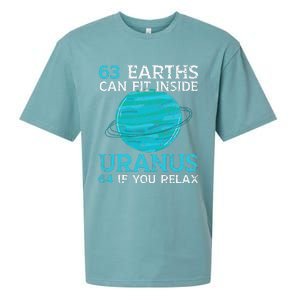 63 Earths Can Fit Inside Uranus 64 If You Relax Astronomy Sueded Cloud Jersey T-Shirt