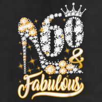 60 & Fabulous 60 Years Old 60th Birthday Diamond Crown Shoes Beanie