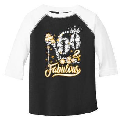 60 & Fabulous 60 Years Old 60th Birthday Diamond Crown Shoes Toddler Fine Jersey T-Shirt