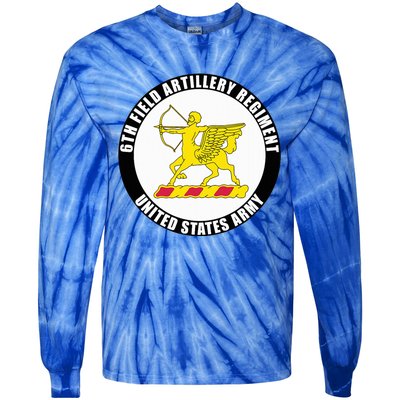 6th Field Artillery Regiment United States Army Veteran Tie-Dye Long Sleeve Shirt