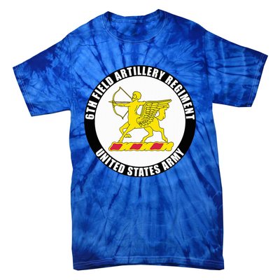 6th Field Artillery Regiment United States Army Veteran Tie-Dye T-Shirt