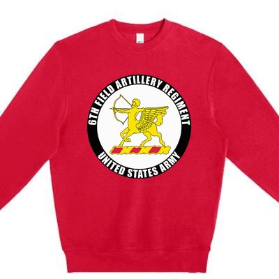 6th Field Artillery Regiment United States Army Veteran Premium Crewneck Sweatshirt