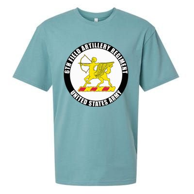 6th Field Artillery Regiment United States Army Veteran Sueded Cloud Jersey T-Shirt