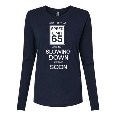 65th Funny Birthday Womens Cotton Relaxed Long Sleeve T-Shirt