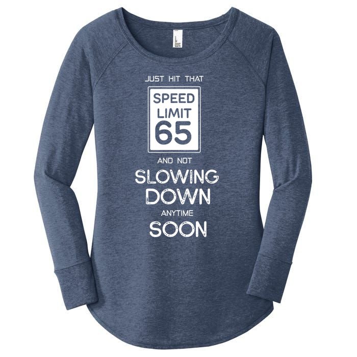 65th Funny Birthday Women's Perfect Tri Tunic Long Sleeve Shirt