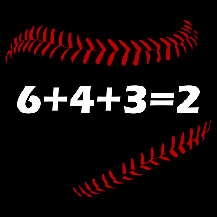 6+4+3=2 Funny Baseball Double Play Tie-Dye T-Shirt