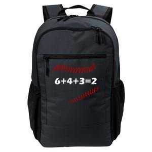 6+4+3=2 Funny Baseball Double Play Daily Commute Backpack