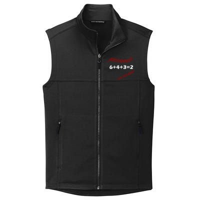 6+4+3=2 Funny Baseball Double Play Collective Smooth Fleece Vest