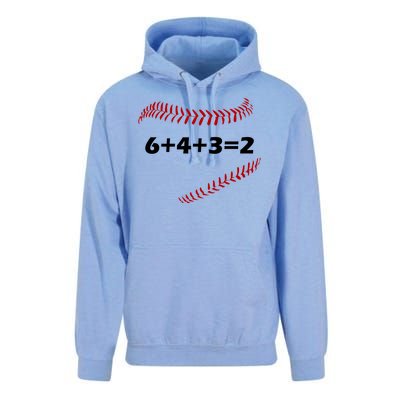 6+4+3=2 Funny Baseball Double Play Unisex Surf Hoodie