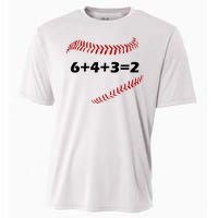 6+4+3=2 Funny Baseball Double Play Cooling Performance Crew T-Shirt