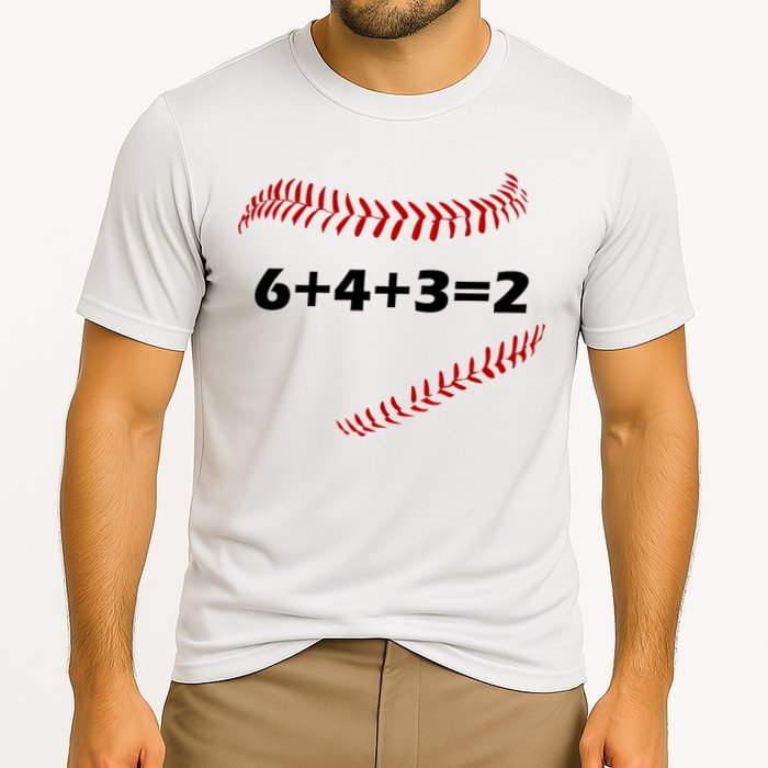 6+4+3=2 Funny Baseball Double Play Performance Shirt