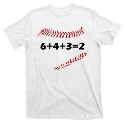 6+4+3=2 Funny Baseball Double Play T-Shirt