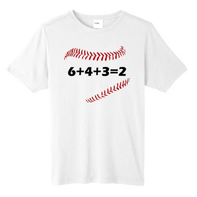 6+4+3=2 Funny Baseball Double Play Tall Fusion ChromaSoft Performance T-Shirt