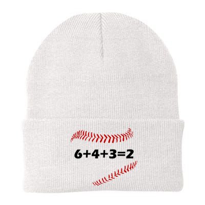 6+4+3=2 Funny Baseball Double Play Beanie