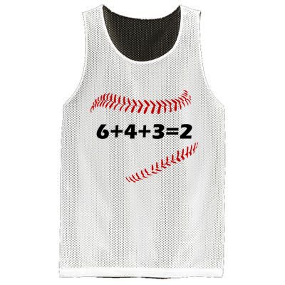 6+4+3=2 Funny Baseball Double Play Mesh Reversible Basketball Jersey Tank