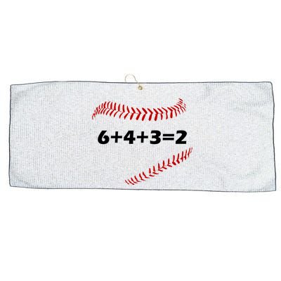 6+4+3=2 Funny Baseball Double Play Large Microfiber Waffle Golf Towel